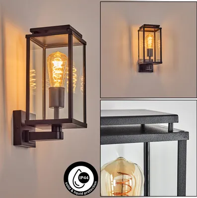 Produktbild von Castelbuono Außenleuchte aus Metall/Glas in Schwarz/Klar