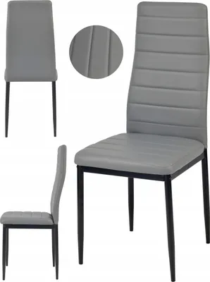 Produktbild von Ekspand | Polsterstuhl LR-1494 - Grau - Ergonomisch, Modernes Design, Hochwertige Kunstleder