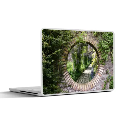 Produktbild von MuchoWow® Laptop Aufkleber Sticker Cover Wald - Steine - Durchblick - Pfad 32.5x23.5 cm - Sticker für Laptop - Selbstklebend