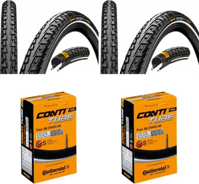 Produktbild von 2x Reifen Continental Conti RideTour 28x1.75 + 2x Conti Schlauch SV 42mm