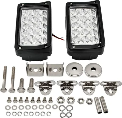 Image de 2x 45W LED Phare de travail à distance 12V 24V voiture camion SUV voiture