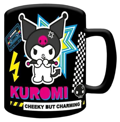 Imagen del producto de PYRAMID - Taza funda de peluche Kuromi Hello Kitty 440ml