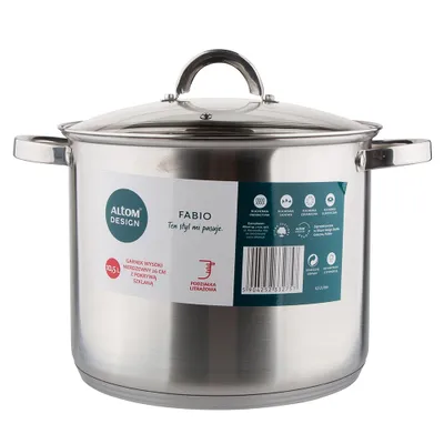 Obrázok produktu pre Hrnce so skleneným vekom, 26 cm, 10,5 litra, Fabio
