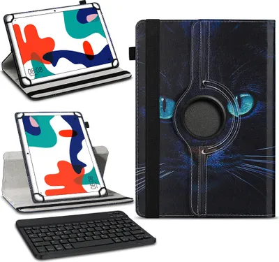 Produktbild von Tablet Tasche Hülle Huawei MatePad T10 9.7 Schutzhülle Bluetooth Tastatur QWERTZFarben:Motiv 10