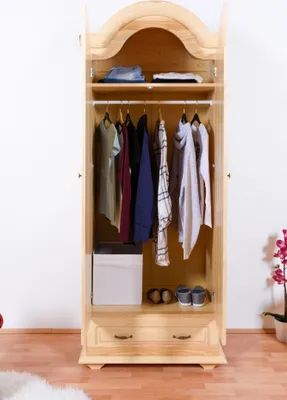 Produktbild von Kleiderschrank Holz natur