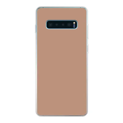 Produktbild von MuchoWow® Handyhülle Schutzhülle Hülle für Samsung Galaxy S10 Plus Beige - Farbe - Rosa Silikon Softcase Handy Hülle - Schutzhülle
