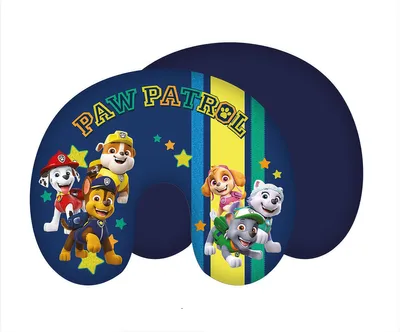 Produktbild von Nickelodeon Paw Patrol Reisekissen Nackenkissen Chase Marshall Rocky Rubble Skye Everest 28 x 33 cm 100% Polyester