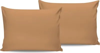Produktbild von L'Essentiel Linge de Maison, Pale Orange, Kissenbezug-Set (2 Stück) (EU) (IT), Blasses Orange, 100 % BAUMWOLLE RANFORCE, 50 x 80 cm