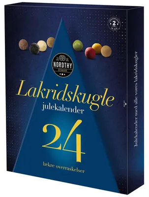Imagen del producto de Calendario de Nordthy con bolas de regaliz, 260g
