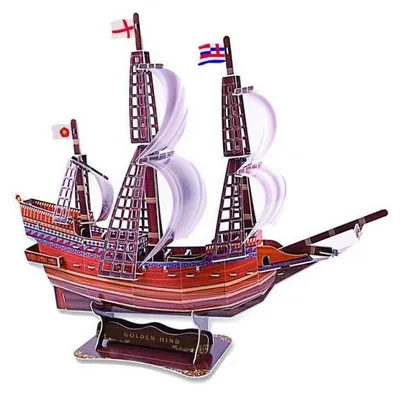 Obrázok produktu pre 3D Puzzle loď Golden Hind, 108 dielov Jokomisiada