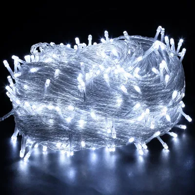 Produktbild von 100M 2000LED Lichterkette 8 Lichtmodi Innen Weihnachtsbeleuchtung LED Lichterketten für Weihnachten Halloween Party Garten Dekoration, Weiß