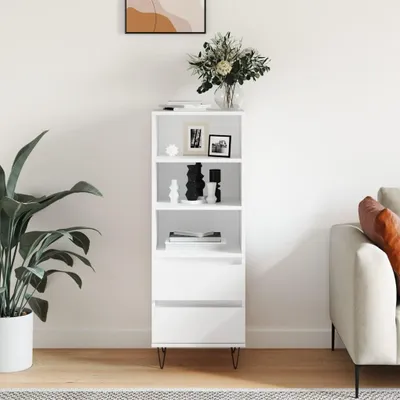 Obrázok produktu pre vidaXL Vysoká doska biela 40x36x110 cm Drevo