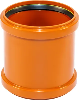 Produktbild von ScarMaxx KG Rohr Überschiebmuffe Dichtung Entwässerungs Kanalrohr Orange