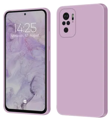 Produktbild von Hülle für Xiaomi Redmi Note 10 Case Cover Bumper Smartphone Softgrip Schutzhülle Farbe: Lila