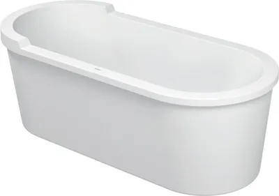 Produktbild von Duravit Badewanne Oval Starck 180 x 80 x 60 cm freistehend, Acrylverleidung, weiß, 700010000000000