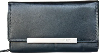 Obrázek produktu pro Černá velká dámská kožená peněženka HMT s ochranou dat (RFID)