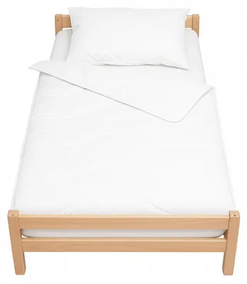 Image de Couette et oreiller en coton- 100 x 140 cm - Blanc | par SEVIRA KIDS