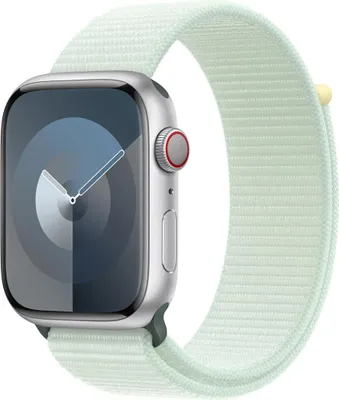 Image de Apple MW4M3ZM/A accessoire intelligent à porter sur soi Bande Couleur menthe Nylon, Polyester recyclé, Élasthanne