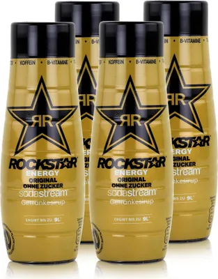 Produktbild von Sodastream Rockstar Energy Original Getränkesirup ohne Zucker 440ml (4er Pack)