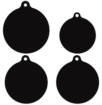 4 Silikon-Schutzmatten für Induktionskochfelder, rund, schwarz