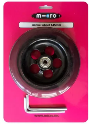 Produktbild von Micro Scooter Rad 145mm transparent - Ersatzrad für Tretroller