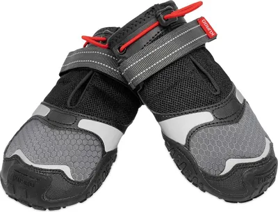 Produktbild von Kurgo Blaze Hundeschuhe 2-er Pack schwarz/grau, Größe:M