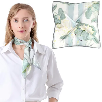 Produktbild von Solidchoice - 100% Seidentuch für Damen in Hellblau