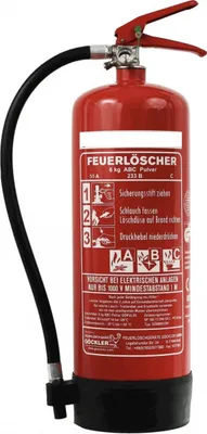 Produktbild von 6kg ABC Pulver Dauerdruck Feuerlöscher 55A = 15LE