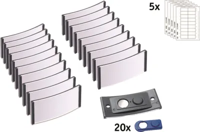 Obrázek produktu pro badgepoint Namensschild polar POL30MA02-20DR 70x30mm an 20St.