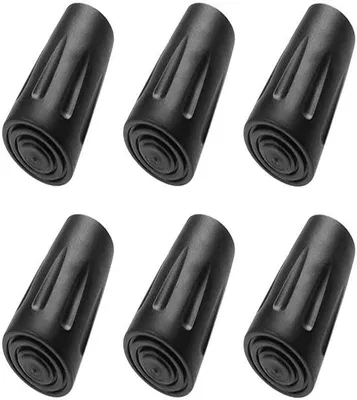 Immagine prodotto di Tappi in gomma per bastoncini da nordic walking, 12 mm, neri, antiscivolo