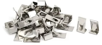 Produktbild von Silberner Metallklammer 26x14mm Drehclip