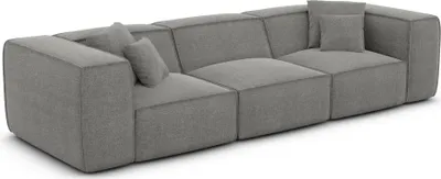 Produktbild von Strukturstoff 4-Sitzer Couch Arelia Grau