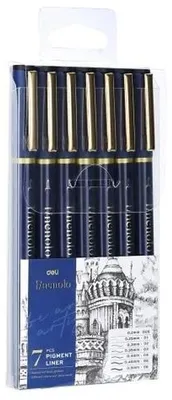 Obrázok produktu pre Cienkopis kreślarski Finenolo różne grubości 7szt.