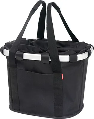 Produktbild von KLICKfix Bikebasket, Vorderseite, Fahrradkorb, Aluminium, Stoff, Schwarz, 15 l, 5 kg