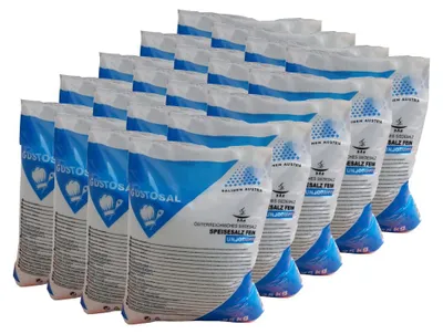 Produktbild von Salina GUSTOSAL Siede Speisesalz fein 20x25kg Kochsalz Siedesalz Salz unjodiert kochen