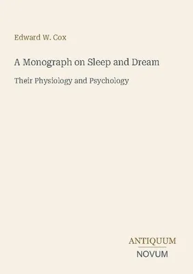 Produktbild von A Monograph on Sleep and Dream