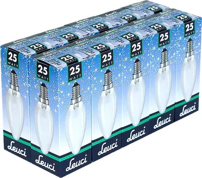 Produktbild von 10 x Leuci Glühbirne Kerze 25W E14 MATT Glühlampe 25 Watt Glühbirnen Glühlampen Kerzen