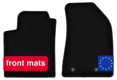 Image de Tapis de sol, fibres synthétiques, compatibles avec la Fiat Bravo II, noir