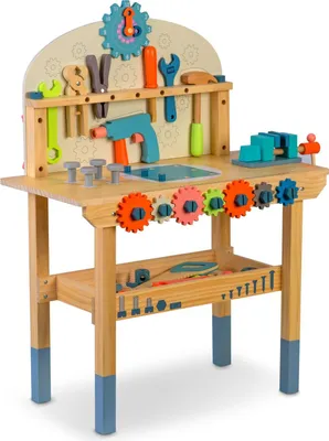 Obrázek produktu pro Ricokids RK-876 Dřevěný dílenský stůl s nářadím