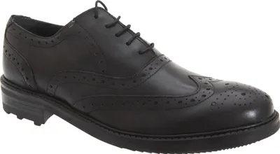 Image de Chaussures à lacets en cuir perforé pour hommes Roamers DF587 (44,5 EU) (Noir)