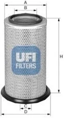 Produktbild von Luftfilter UFI 27.454.00 Filtereinsatz