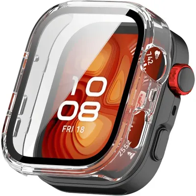 Produktbild von Hülle für Huawei Watch Fit 5 Pro Schutzglas Panzerfolie Display Screen Case 9H Transparent