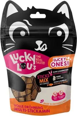 Image de Lucky Lou Lucky Ones Sticks Mixpack, bâtonnets pour chats, snacks mous