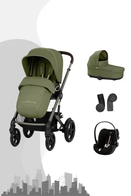 Produktbild von Cybex Talos S Lux Buggy mit faltbarer Babywanne, Farbe:Moos Green