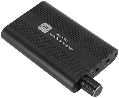 Productafbeelding van Draagbare Hoofdtelefoonversterker met 3,5 Mm-aansluiting voor Hifi-oortelefoons, 16 tot 300 Ohm, Tweetrapsversterkingsschakelaar voor Au