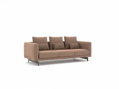 Produktbild von Wohnzimmer Braun Dreisitzer Sofa Couch Luxus Polstermöbel Design Textil