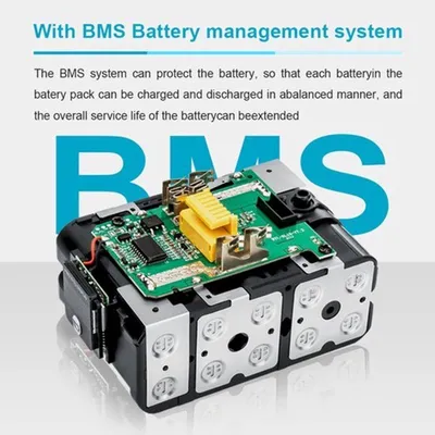 Immagine prodotto di Batteria da 18V - 6Ah agli ioni di litio - Batteria ricaricabile di ricambio per utensili elettrici