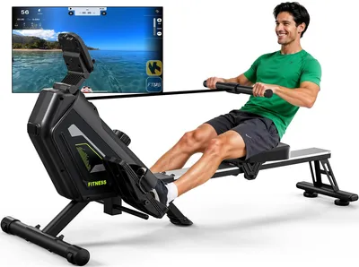Obrázok produktu pre Magnetický bežeací pás - 16 úrovní odporu - maximálna hmotnosť používateľa 160 kg - kompaktný - určený na domáce použitie