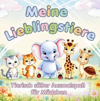 Produktbild von Meine Lieblingstiere - Mein erstes Tier-Malbuch für Mädchen ab 3