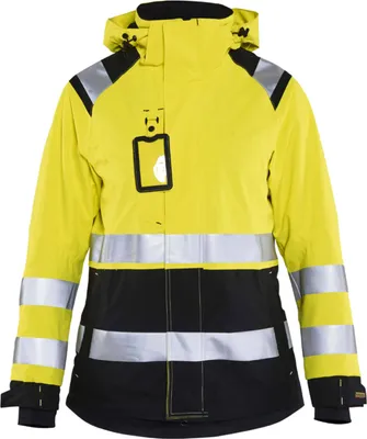 Produktbild von Blakläder Warn- und Wettershelljacke Damen 49041987 gelb/schwarz Uni, 3XL